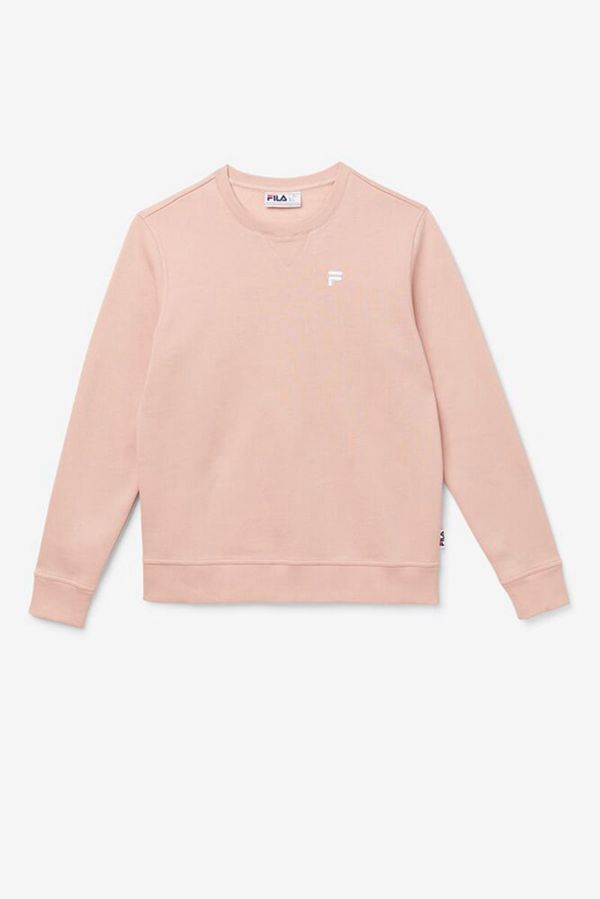 Moletons Fila Homem Rosa - Fila Kieve Luxe Crewneck Portugal Online,QBNV-79843